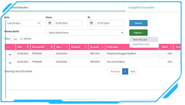 cloud accounting bank connection
